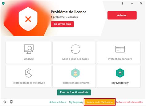 activer kaspersky avec code d'activation|Où entrer le code d'activation dans une application .